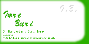 imre buri business card